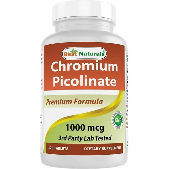 Best Naturals Chromium Picolinate 1000 mcg 120 Tablets