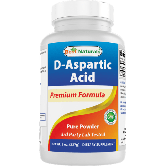 Best Naturals D-Aspartic Acid Pure 8 Oz Powder | Testosterone Booster