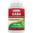 thumbnail image 1 of Best Naturals GABA 750 mg 100 Vegetarian Capsules, 1 of 7