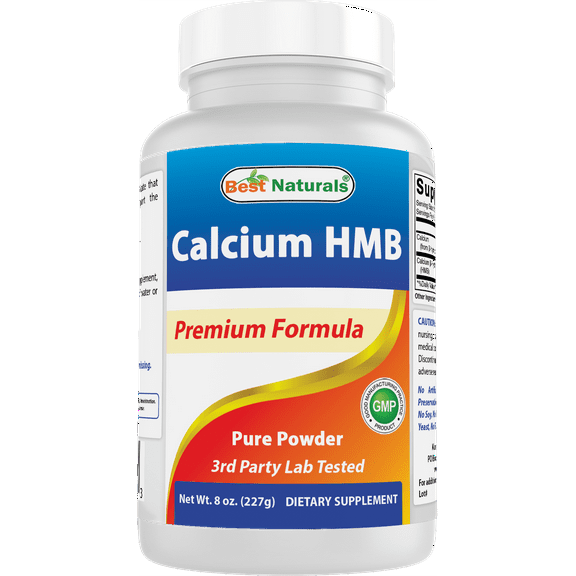 Best Naturals HMB (Beta-Hydroxy Beta-Methylbutyrate) Pure Powder 8 OZ