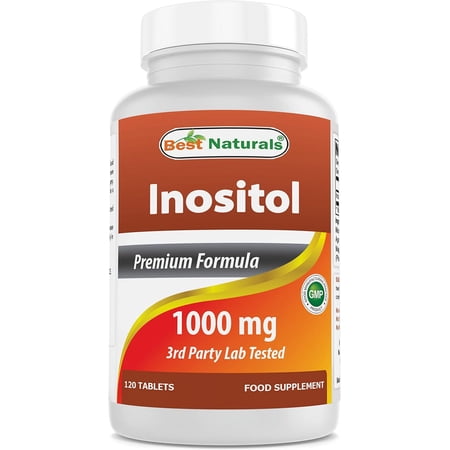 Best Naturals Vitamin Inositol, 1000mg, 120 Tablets