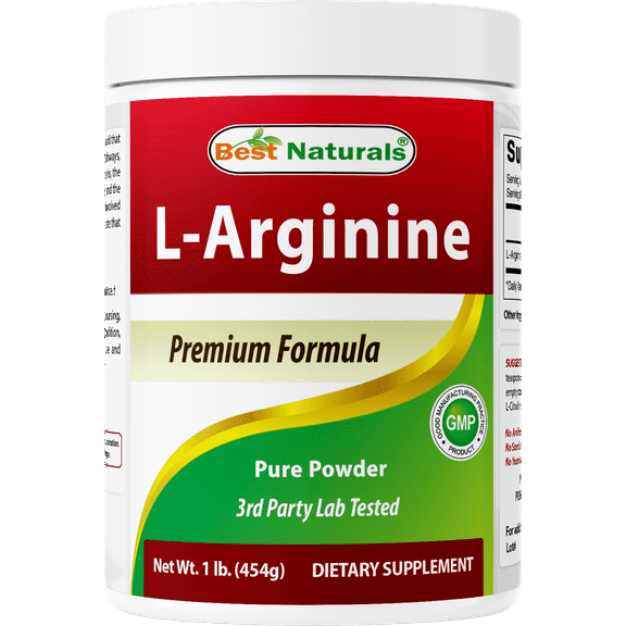 Best Naturals L-Arginine 1 Lb Powder | Cardiovascular Health Supplement