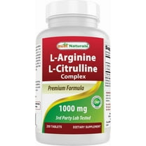 Best Naturals L-Arginine L-Citrulline Complex 1000 mg Multivitamin Tablets, 250 Count
