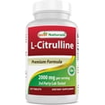 thumbnail image 1 of Best Naturals L-Citrulline 2000mg per Serving - 120 Tablets - Endurance + Workout Performance Supplement, 1 of 8