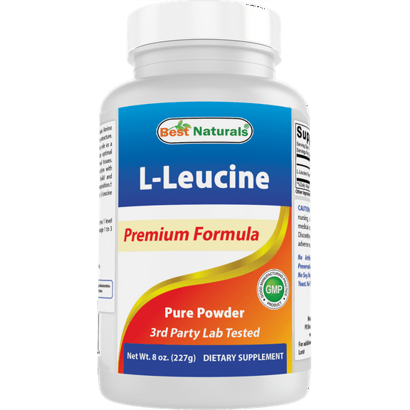 Best Naturals L-Leucine Pure Powder 8 OZ