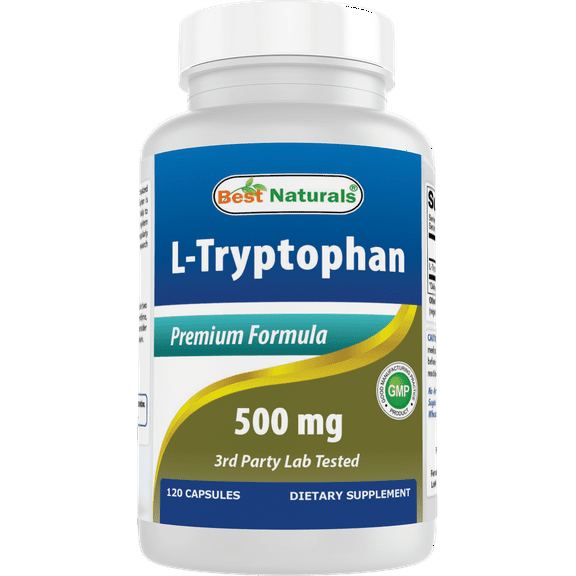 Best Naturals L-Tryptophan 500 mg 120 Capsules
