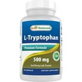 thumbnail image 1 of Best Naturals L-Tryptophan 500 mg 60 Capsules, 1 of 7