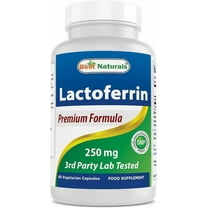 Best Naturals Lactoferrin 250 mg 60 Vegetarian Capsules | Healthy Immune Supplement