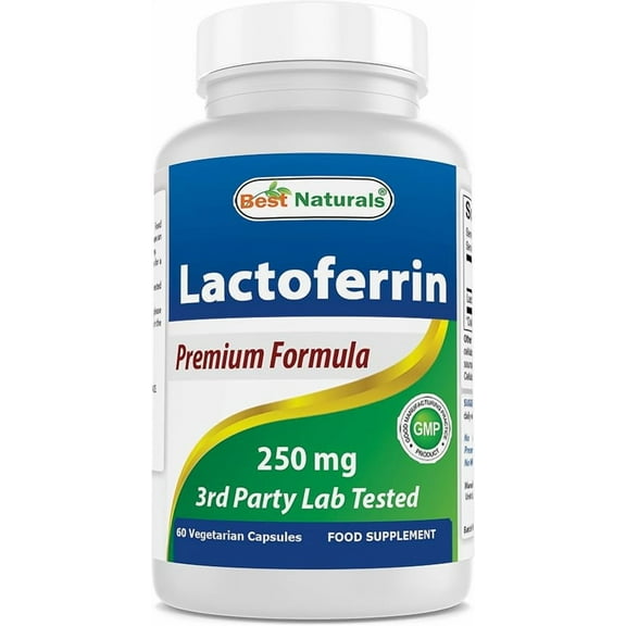 Best Naturals Lactoferrin 250 mg 60 Vegetarian Capsules | Healthy Immune Supplement
