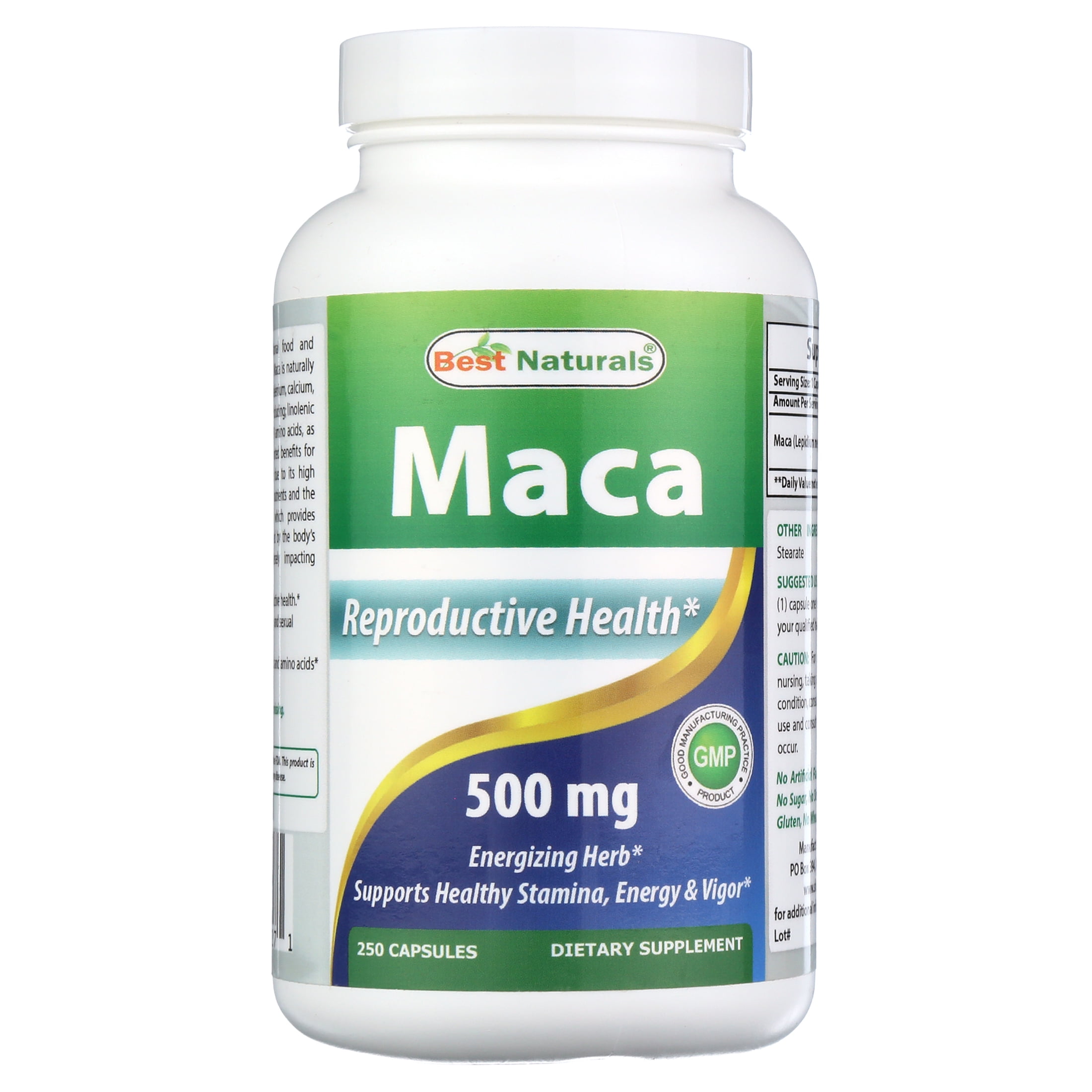 Best Naturals Maca 500 mg 250 Capsules