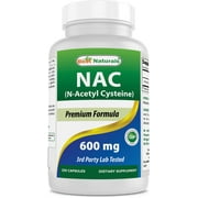 Best Naturals NAC (N-Acetyl L-Cysteine) 600 mg 250 Capsules