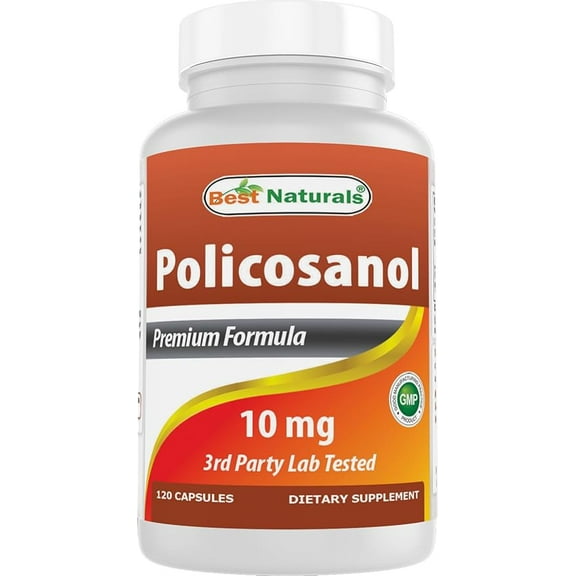 Best Naturals Policosanol 10 mg 120 Capsules