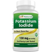 Best Naturals Potassium Iodide 130 mg per Serving - Dietary Supplement, 90 Tablets