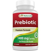Best Naturals Prebiotics Fiber XOS (Xylo Oligosaccharide) 1400mg Serving 120 Veg Capsules
