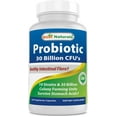 thumbnail image 1 of Best Naturals Probiotic 10 Strains & 30 Billion CFU Intestinal Flora 60 Vegetarian Capsules | Shelf Stable probiotic, 1 of 7