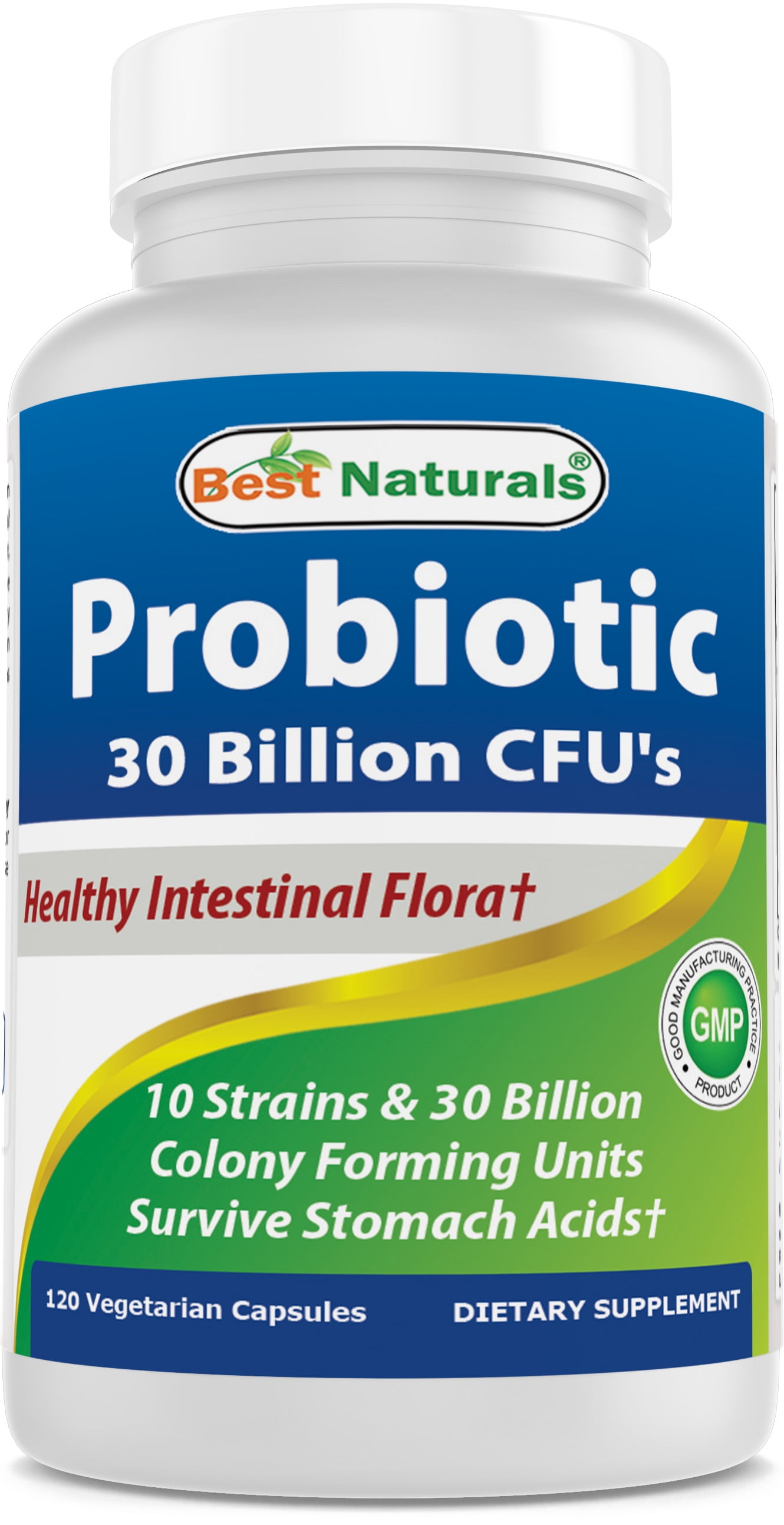 Best Naturals Probiotic 10 Strains & 30 Billion CFU Gut Health