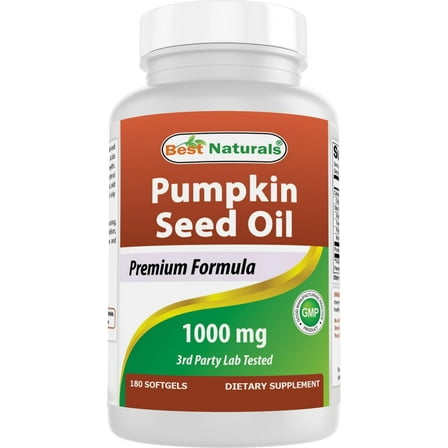 Best Naturals Pumpkin Seed Oil Softgels, 1000 Mg, 180 Ct
