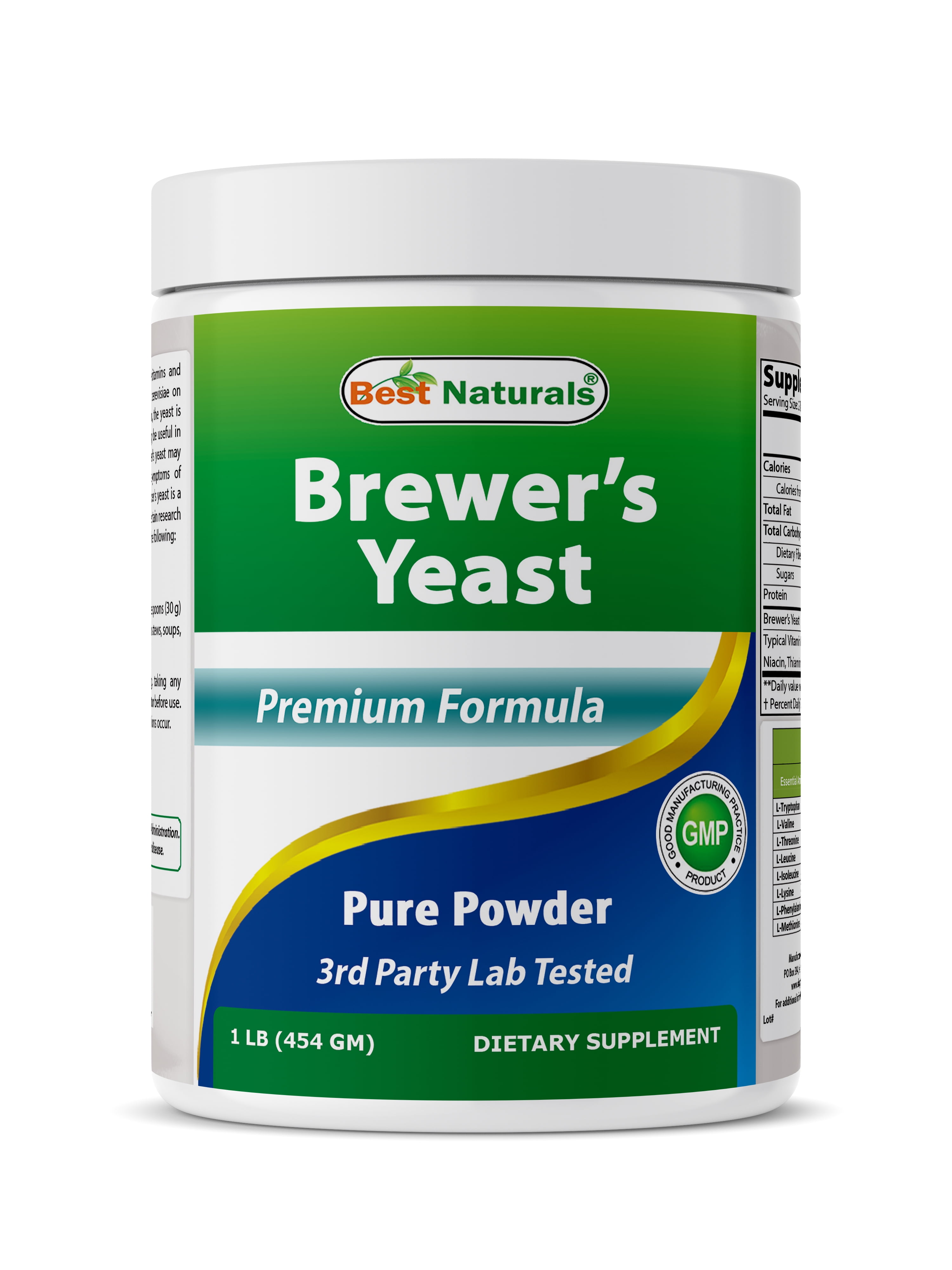 Best Naturals Pure Brewers Yeast Powder 1 Lb (16 Oz)(454 gm) | Supports ...
