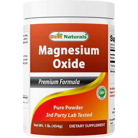 Best Naturals Pure Magnesium Oxide Powder 1 Pound
