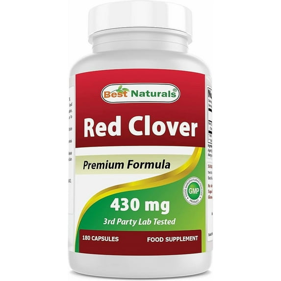 Best Naturals Red Clover 430 mg 180 Capsules
