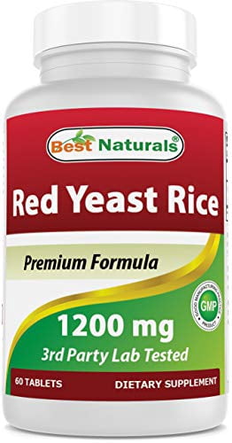 Best Naturals Red Yeast Rice 1200 mg 60 Tablets