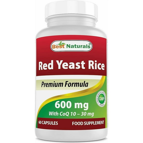 Best Naturals Red Yeast Rice with COQ10 60 Capsules