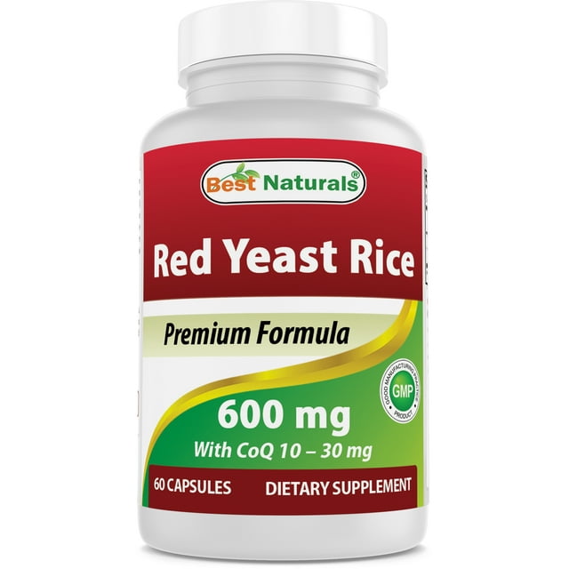 Best Naturals Red Yeast Rice with COQ10 60 Capsules