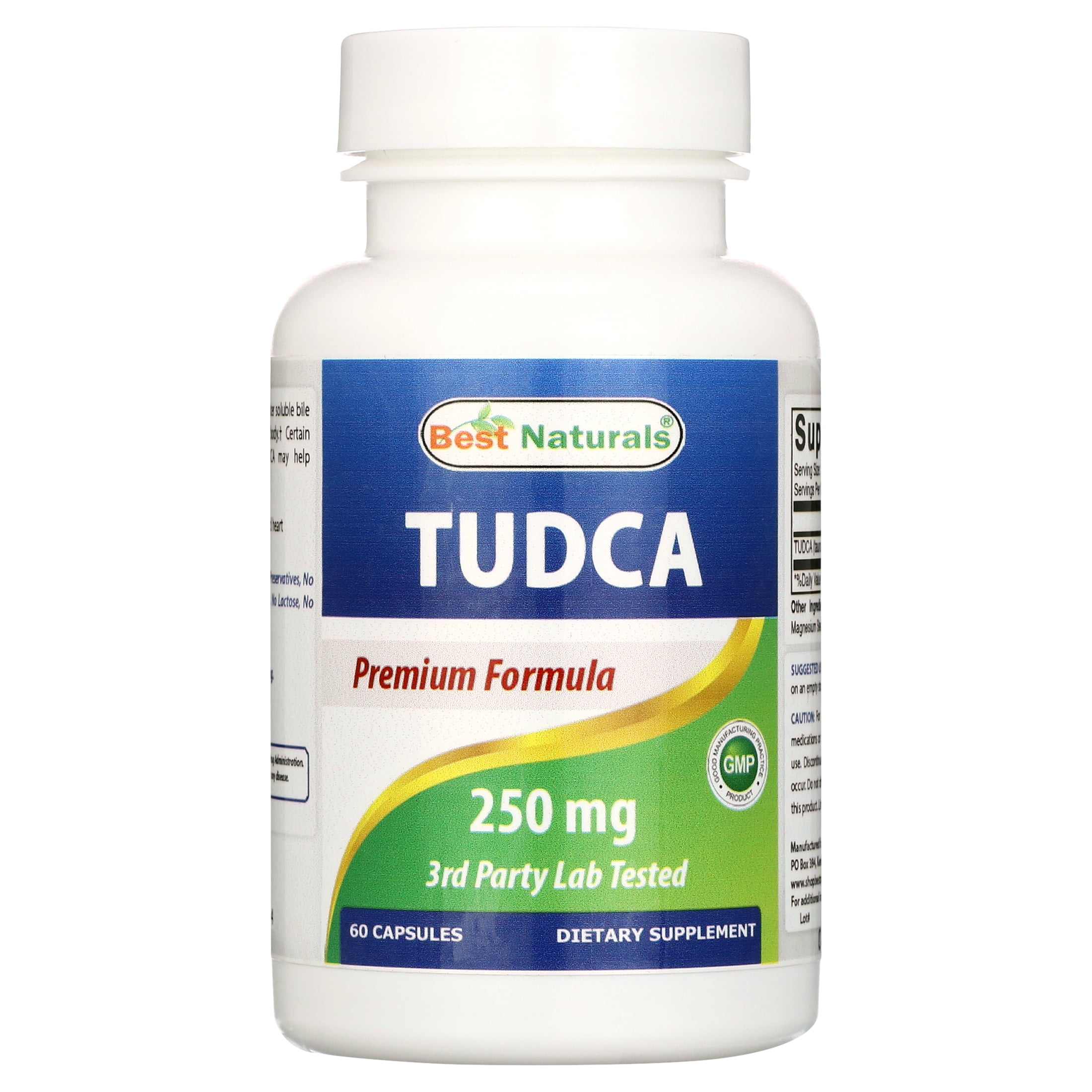 Best Naturals TUDCA 250 mg 60 Vegetarian Capsules | Tauroursodeoxycholic Acid