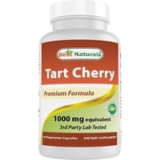 Best Naturals Tart Cherry Extract 1000 mg 60 Vegetarian Capsules