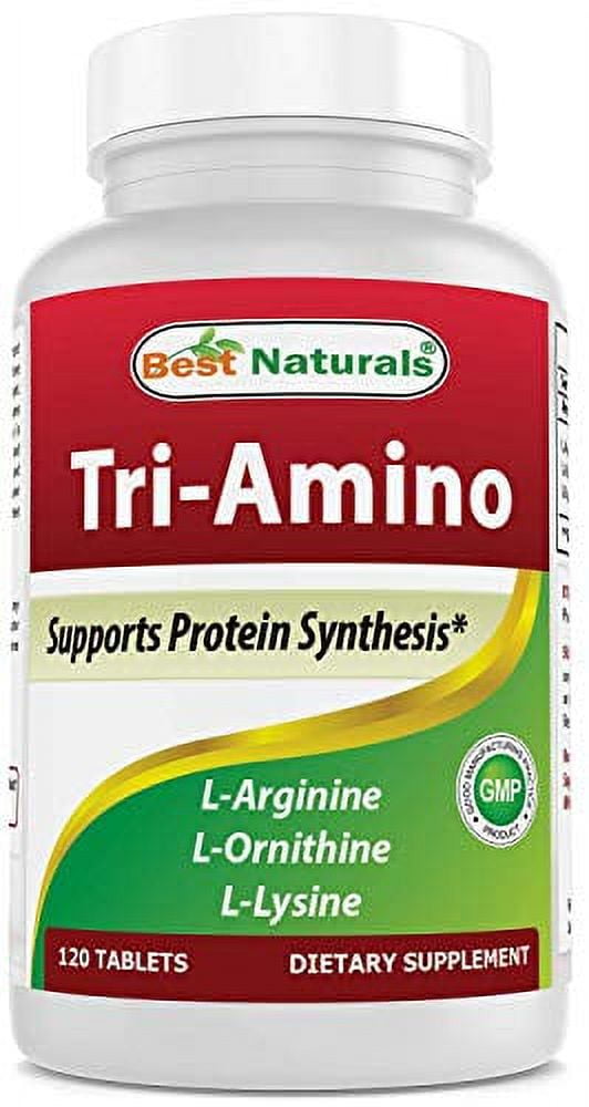 Best Naturals TriAmino with LArginine, LOrnithine, LLysine 120