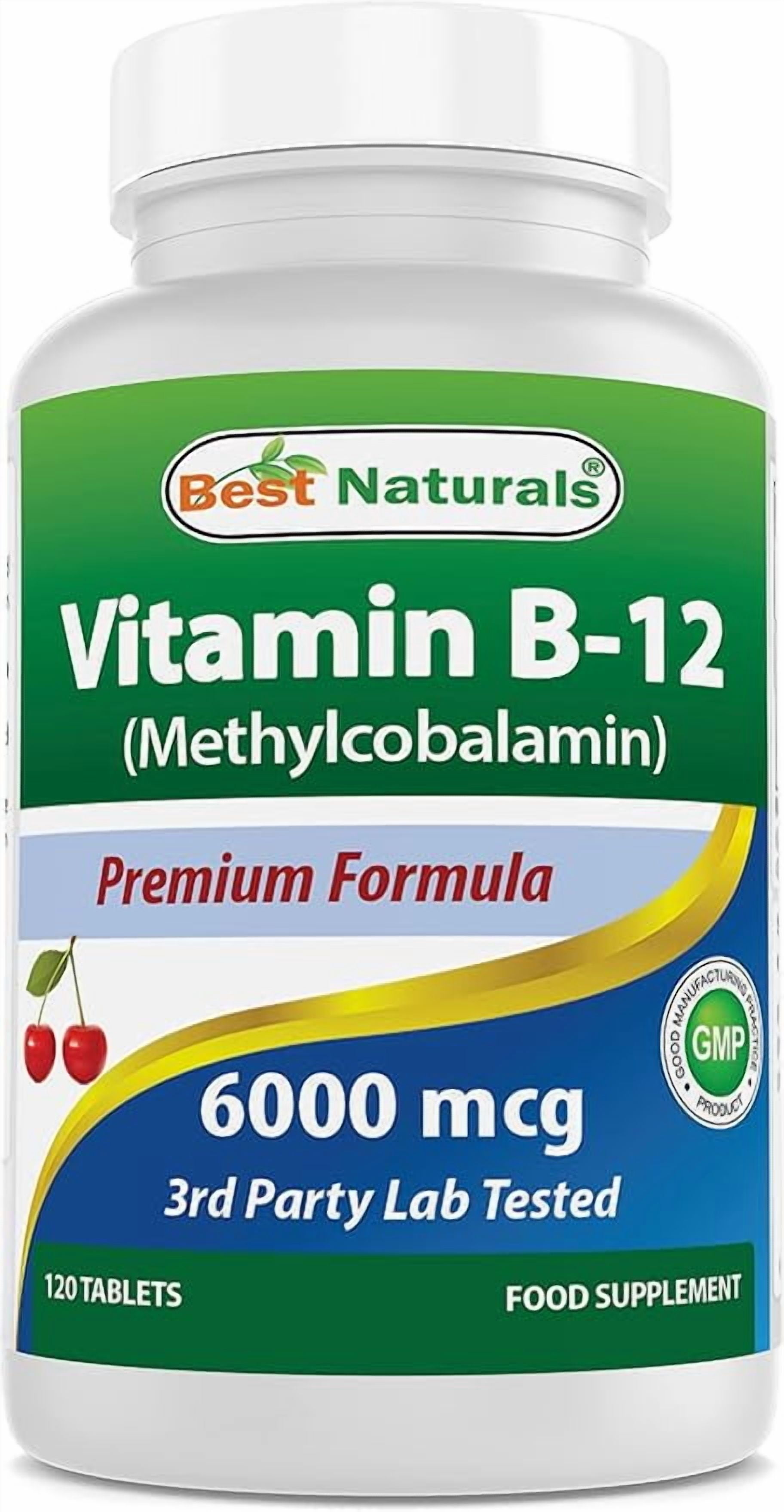best injectable b12 Best Naturals Vitamin B-12 Methylcobalamin 6000 mcg Sublingual Tablets  Supports Nerve Energy Red Blood Cells