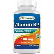 Best Naturals Vitamin B6 100 mg 250 Tablets