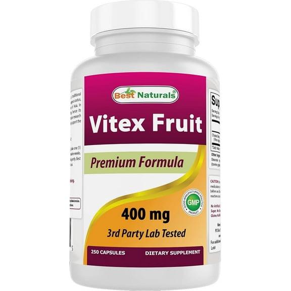 Best Naturals Vitex Fruit 400 mg 250 Capsules