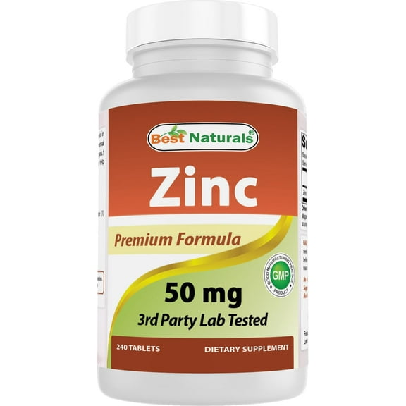 Best Naturals Zin,c 50 mg, 240 Tablets