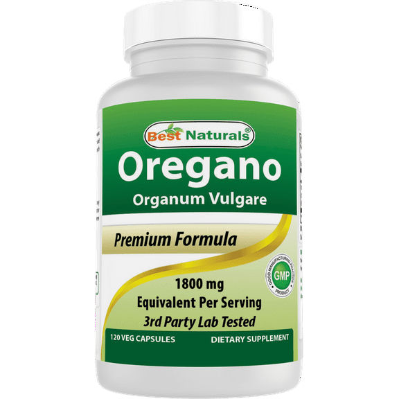 Best Naturlas Oregano Leaf Extract 1800 mg Equivalent Per Serving - 120 Veg Capsules