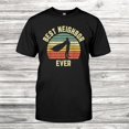 Best Neighbor Ever Superhero Fun Gift Shirt Gift Black Unisex TShirt