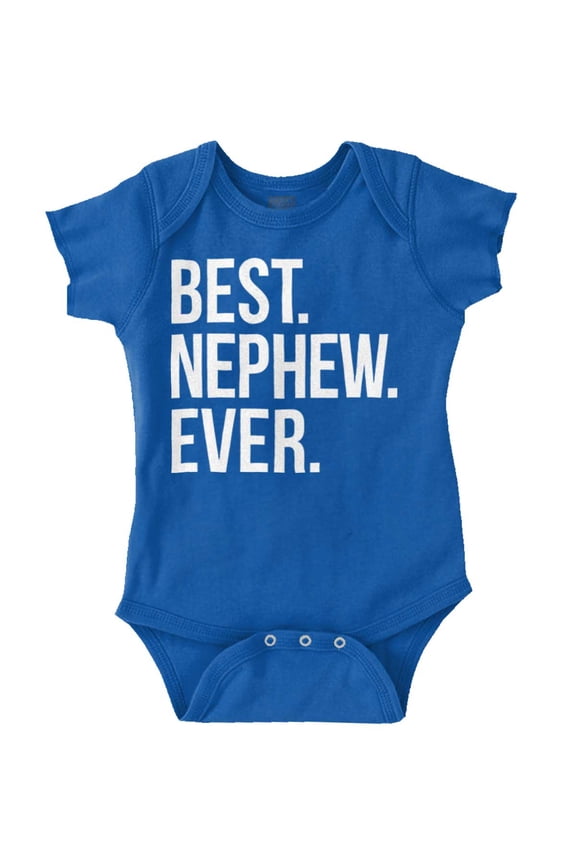 Best Nephew Ever Family Aunt Uncle Bodysuit Jumper Boys Infant Baby Brisco Brands 12M
