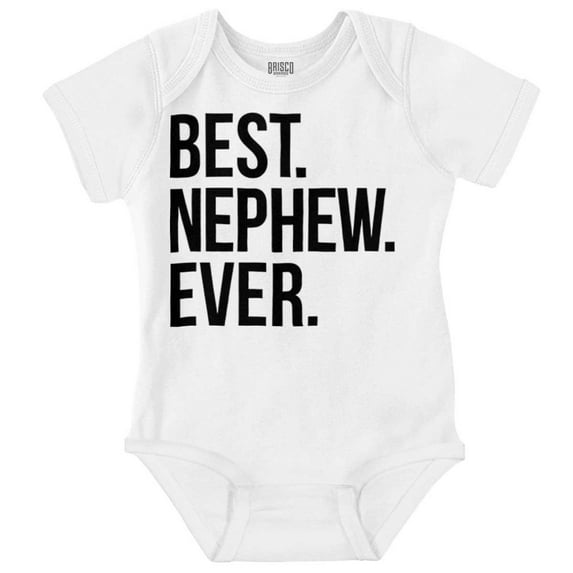 Best Nephew Ever Family Aunt Uncle Bodysuit Jumper Boys Infant Baby Brisco Brands 6M