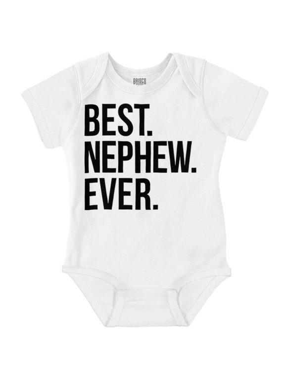 Best Nephew Ever Family Aunt Uncle Bodysuit Jumper Boys Infant Baby Brisco Brands 6M