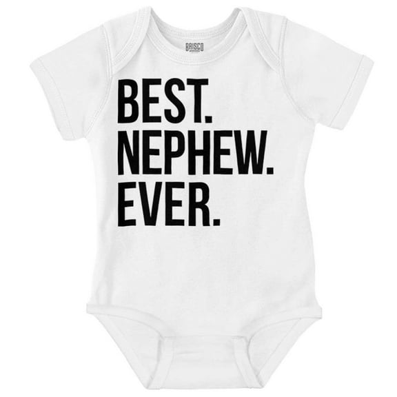 Best Nephew Ever Family Aunt Uncle Bodysuit Jumper Boys Infant Baby Brisco Brands NB