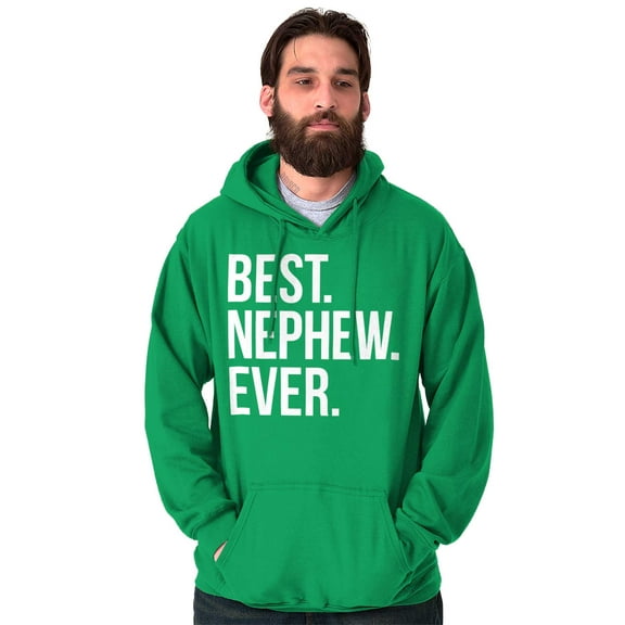 Best Nephew Ever Family Aunt Uncle Men's Big & Tall Graphic Hoodie Brisco Brands 3X