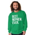 thumbnail image 1 of Best Nephew Ever Family Aunt Uncle Men's Crewneck Sweatshirt Brisco Brands L, 1 of 6