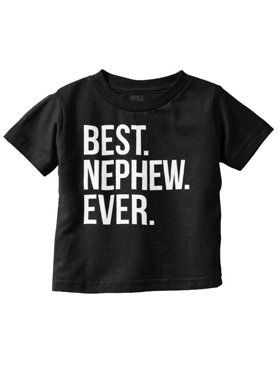 Best Nephew Ever Family Aunt Uncle Youth T Shirt Tee Boys Infant Toddler Brisco Brands 12M