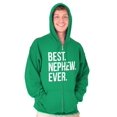 thumbnail image 1 of Best Nephew Ever Family Aunt Uncle Zip Hoodie Sweatshirt Men Brisco Brands L, 1 of 6