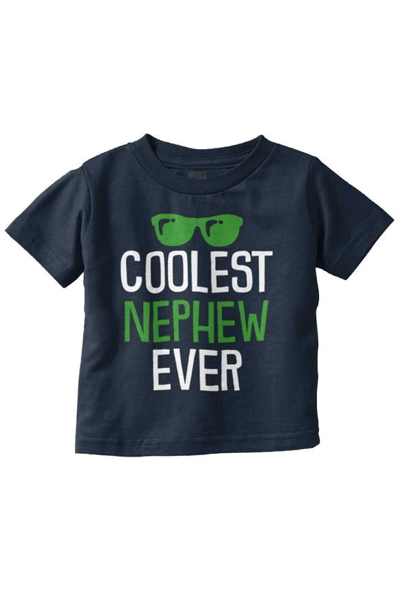 Best Nephew Ever Uncle Aunt Family Youth T Shirt Tee Boys Infant Toddler Brisco Brands 18M