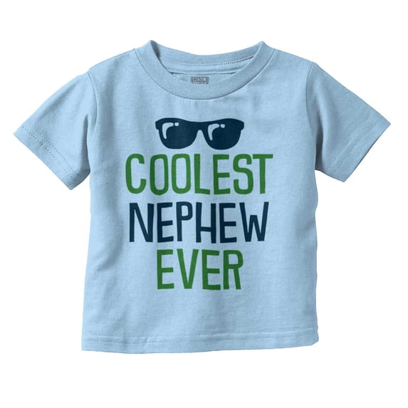 Best Nephew Ever Uncle Aunt Family Youth T Shirt Tee Boys Infant Toddler Brisco Brands 24M