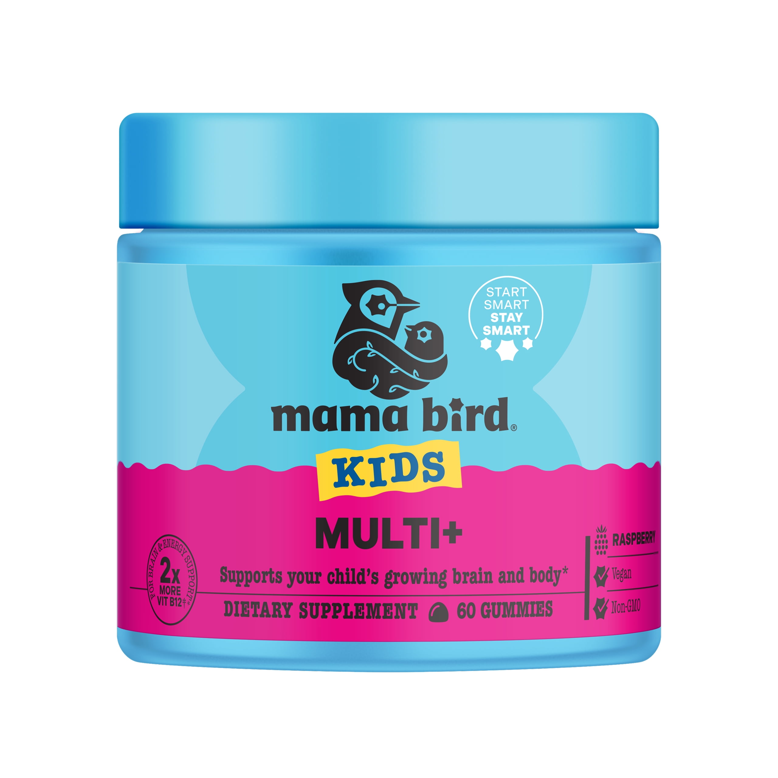 Mama Bird Best Nest Wellness Prenatal Multi Plus - Prenatal Care Supplement Supports Brain & Digestive Health - Vegan Multivitamin with L-Methylfolate, Probiotics & More - 30 Caplets (30 Servings)