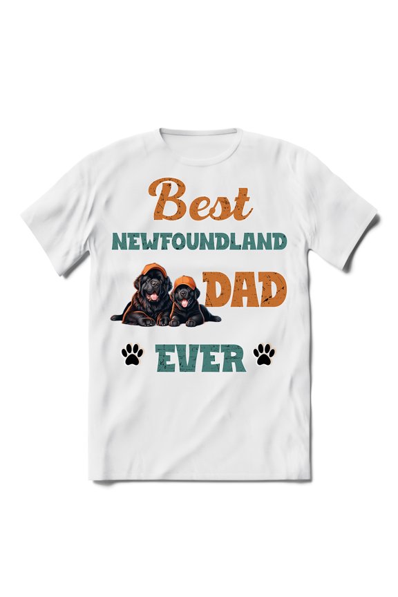 Best Newfoundland Dad Ever Happy Father's Day Shirt T-shirt Unisex Merch Newfie Dog Lover Gifts - 02006