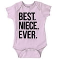 thumbnail image 1 of Best Niece Ever Cute Family Relative Bodysuit Jumper Girls Infant Baby Brisco Brands 18M, 1 of 6