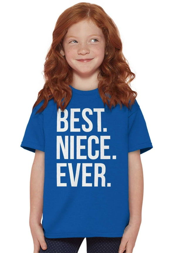 Best Niece Ever Cute Family Relative Girls Kids T Shirt Tees Teen Brisco Brands S